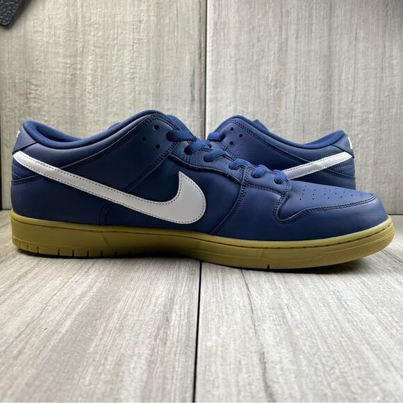 NEW Nike SB Dunk Low Pro Navy Guy Orange Label Skate Shoe fj1674-400 Men Size 19 - Picture 2 of 11